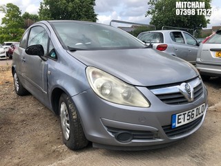 Location: Mitcham - 2007 VAUXHALL CORSA LIFE A/C CDTI 3 Door Hatchback REG: ET56DLO, Keys: No, MOT Expiry date: 16/12/2021, 1248 Diesel, 5 Speed Manual Diesel, Former Keepers: 2