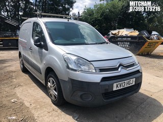 Location: Mitcham - 2013 CITROEN BERLINGO 625 LX AIRDREAM Panel Van REG: KV13HGJ, Keys: No, MOT Expiry date: 14/11/2024, 1560 Diesel, 5 Speed Manual Diesel, Former Keepers: 3