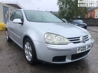 Location: Nottingham - 2005 VOLKSWAGEN GOLF FSI SPORT 3 Door Hatchback REG: FG05JVM, Keys: No, MOT Expiry date: 27/02/2026, 1598 Petrol, 6 Speed Manual Petrol, Former Keepers: 2