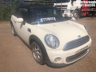 Location: Peterborough - 2011 MINI ONE Convertible REG: WN61SXB, Keys: No, MOT Expiry date: 11/04/2026, 1598 Petrol, 6 Speed Manual Petrol, Former Keepers: 4