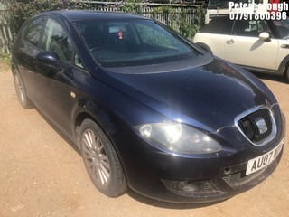 Location: Peterborough - 2007 SEAT LEON STYLANCE TDI 5 Door Hatchback REG: AU07WDV, Keys: No, MOT Expiry date: 29/03/2025, 1896 Diesel, 5 Speed Manual Diesel, Former Keepers: 11