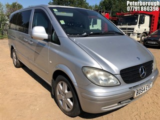 Location: Peterborough - 2004 MERCEDES VITO 111 CDI LONG Van With Side Windows REG: BD54EVC, Keys: No, MOT Expiry date: 01/03/2025, 2148 Diesel, AUTO, Former Keepers: 10