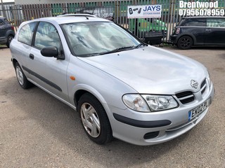 Location: Brentwood - 2002 NISSAN ALMERA S 3 Door Hatchback REG: EK02PLN, Keys: No, MOT Expiry date: 11/10/2024, 1497 Petrol, 5 Speed Manual Petrol, Former Keepers: 4
