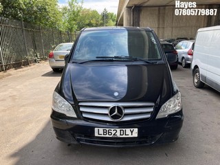 Location: Hayes - 2012 MERCEDES-BENZ VITO 113 BLUE-CY LSM CDI Taxi REG: LB62DLY, Keys: No, MOT Expiry date: 09/07/2025, 2143 Diesel, Auto Diesel, Former Keepers: 4