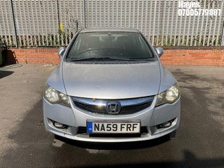 Location: Hayes - 2009 HONDA CIVIC ES IMA HYBRID CVT 4 Door Saloon REG: NA59FRF, Keys: No, MOT Expiry date: 04/09/2024, 1339 Hybrid Electric, Variable 1 Speed Auto Petrol/E, Former Keepers: 9
