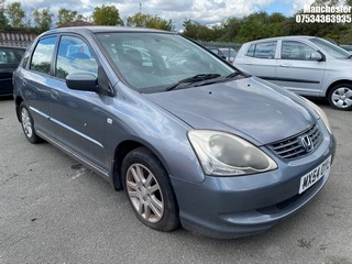 Location: Manchester - 2004 HONDA  CIVIC SE AUTO  5 Door Hatchback  REG: MX54OYL, 1590 Petrol , 4 Speed Auto Petrol , Former Keepers: 8, Keys: No, MOT Expiry date: 09/05/2024