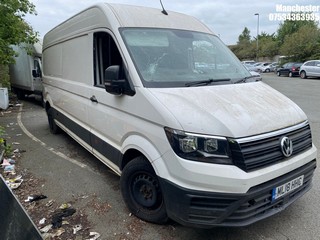 Location: Manchester - 2018 VOLKSWAGEN CRAFTER CR35 STARTLINE TD Panel Van REG: ML18HHC, 1968 Diesel, 6 Speed Manual Diesel, Former Keepers: 2, Keys: No, MOT Expiry date: 16/05/2024