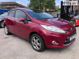 Location: Nottingham - 2012 FORD FIESTA ZETEC 5 DOOR HATCHBACK REG: CE12YYU, 1388cc PETROL, 5 SPEED MANUAL PETROL, Former Keepers: 3, Keys: Yes, MOT Expiry date: 06/08/2025