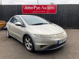 Location: Stapleford - 2008 HONDA CIVIC SE I-VTEC S-A 5 Door Hatchback REG: KP08VLL, Keys: Yes, MOT Expiry date: 04/10/2025, 1799 Petrol, 6 Speed Semi Auto Petrol, Former Keepers: 5