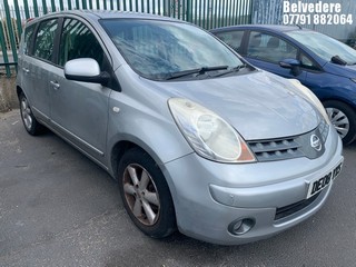 Location: Belvedere - 2008 NISSAN NOTE ACENTA MPV REG: DE08YXS, Keys: No, MOT Expiry date: 11.05.2026, 1386 Petrol, 5 Speed Manual Petrol, Former Keepers: 7