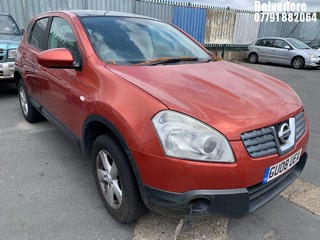 Location: Belvedere - 2008 NISSAN QASHQAI ACENTA 4WD CVT 5 Door Hatchback REG: GU08UEA, Keys: No, MOT Expiry date: 13.03.2026, 1997 Petrol, Variable Speed Auto Petrol, Former Keepers: 8