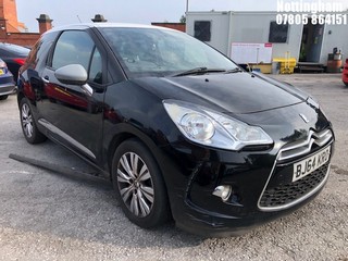 NOTE: ATF Registered Buyers ONLY - Location: Nottingham - 2014 CITROEN DS3 DSTYLE E-HDI 3 Door Hatchback REG: BJ64KRO, Keys: No, 1560 Diesel, 5 Speed Manual Diesel, Former Keepers: 3