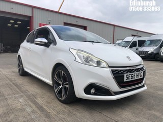 Location: Edinburgh - 2016 PEUGEOT 208 GTI PRESTIGE THP 3 Door Hatchback REG: SE65HFG, Keys: No, MOT Expiry date: 28/10/2025, 1598 Petrol, 6 Speed Manual Petrol, Former Keepers: 3