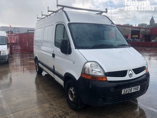 Location: Edinburgh - 2008 RENAULT MASTER MM35 DCI 120 Panel Van REG: SV08YHD, Keys: No, MOT Expiry date: 08/07/2025, 2464 Diesel, 6 Speed Manual Diesel, Former Keepers: 5