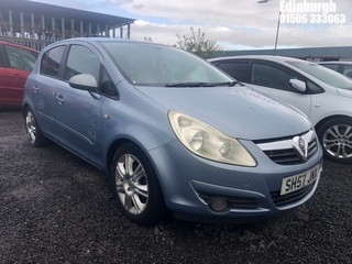 Location: Edinburgh - 2007 VAUXHALL CORSA DESIGN 5 Door Hatchback REG: SH57JNX, Keys: No, MOT Expiry date: 19/11/2025, 1229 Petrol, 5 Speed Manual Petrol, Former Keepers: 7