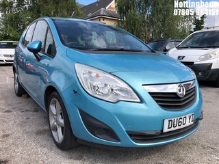 Location: Nottingham - 2010 VAUXHALL MERIVA EXCLUSIV TURBO 138 MPV REG: DU60YDE, Keys: No, MOT Expiry date: 28/09/2024, 1364 Petrol, 6 Speed Manual Petrol, Former Keepers: 7