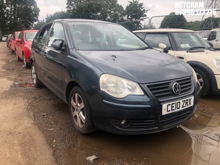Location: Mitcham - 2010 VOLKSWAGEN POLO MATCH 60 5 Door Hatchback REG: CE10ZRX, Keys: No, MOT Expiry date: 20/10/2025, 1198 Petrol, 5 Speed Manual Petrol, Former Keepers: 5