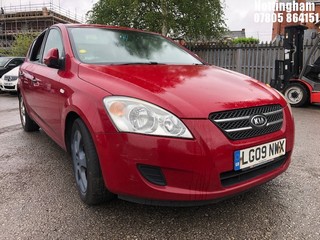 Location: Nottingham - 2009 KIA CEE'D GS CRDI 5 Door Hatchback REG: LG09NWX, Keys: No, MOT Expiry date: 21/12/2024, 1582 Diesel, 5 Speed Manual Diesel, Former Keepers: 6