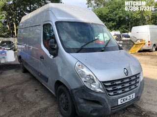 Location: Mitcham - 2014 RENAULT MASTER LH35 DCI 125 Panel Van REG: CK14ZLX, Keys: No, MOT Expiry date: 03/10/2024, 2298 Diesel, 6 Speed Manual Diesel, Former Keepers: 6