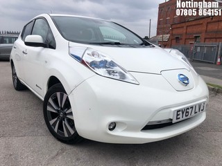 Location: Nottingham - 2017 NISSAN LEAF TEKNA 30KWH 5 DOOR HATCHBACK REG: EY67LVJ, 0cc ELECTRIC, 1 SPEED AUTO ELECTRIC, Former Keepers: 1, Keys: Yes, MOT Expiry date: 17/07/2026