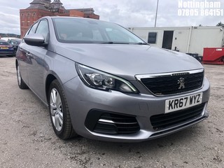 Location: Nottingham - 2017 PEUGEOT 308 GT SW BLUEHDI S/S AUT ESTATE REG: KR67WYZ, 1500cc DIESEL, 8 SPEED AUTO DIESEL, Former Keepers: 1, Keys: Yes, MOT Expiry date: 29/11/2025