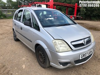 Location: Peterborough - 2007 VAUXHALL MERIVA LIFE TWINPORT MPV REG: GR07UGM, Keys: No, MOT Expiry date: 01/04/2025, 1364 Petrol, 5 Speed Manual Petrol, Former Keepers: 8
