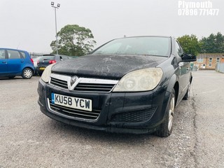 Location: Plymouth - 2008 VAUXHALL ASTRA LIFE CDTI 5 Door Hatchback REG: KU58YCW, Keys: No, MOT Expiry date: 20/12/2024, 1686 Diesel, 5 Speed Manual Diesel, Former Keepers: 7