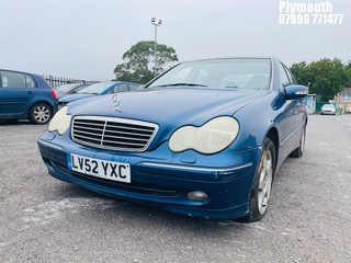 Location: Plymouth - 2002 MERCEDES C240 AVANTGARDE AUTO 4 Door Saloon REG: LV52YXC, Keys: No, MOT Expiry date: 04/03/2025, 2597 Petrol, 5 Speed Auto Petrol, Former Keepers: 7