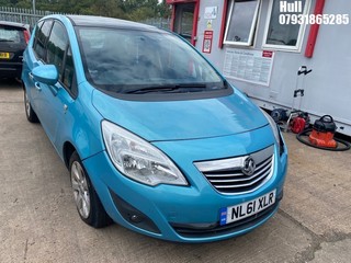 Location: Hull - 2011 VAUXHALL MERIVA SE CDTI MPV REG: NL61XLR, Keys: No, MOT Expiry date: 11/02/2025, 1686 Diesel, 6 Speed Manual Diesel, Former Keepers: 5