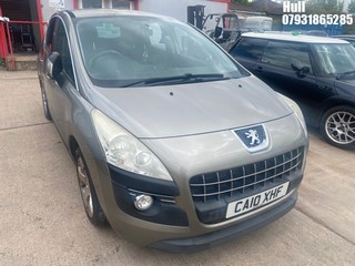 Location: Hull - 2010 PEUGEOT 3008 SPORT HDI 5 Door Hatchback REG: CA10XHF, Keys: No, MOT Expiry date: 14/10/2025, 1560 Diesel, 6 Speed Manual Diesel, Former Keepers: 5