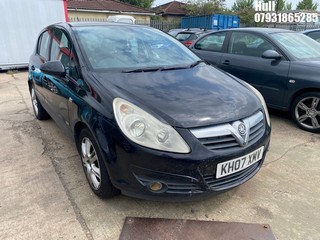 Location: Hull - 2007 VAUXHALL CORSA DESIGN AUTO 5 Door Hatchback REG: KH07XMV, Keys: No, MOT Expiry date: 10/07/2025, 1364 Petrol, 5 Speed Auto Petrol, Former Keepers: 4