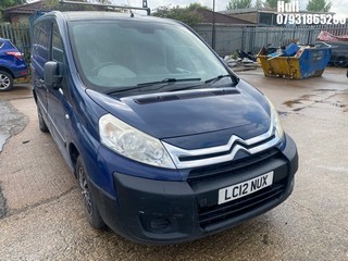 Location: Hull - 2012 CITROEN DISPATCH 1000 L1H1 EN-RIS Panel Van REG: LC12NUX, Keys: No, MOT Expiry date: 05/01/2026, 1560 Diesel, 5 Speed Manual Diesel, Former Keepers: 6