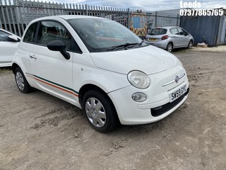 Location: Leeds - 2010 FIAT 500 POP 3 Door Hatchback REG: SW59GYC, Keys: No, MOT Expiry date: 15-04-2025, 1242 Petrol, 5 Speed Manual Petrol, Former Keepers: 7