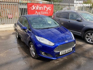 Location: Hayes - 2016 FORD FIESTA TITANIUM TURBO 5 Door Hatchback REG: EG16GHA, Keys: No, MOT Expiry date: 30/07/2025, 998 Petrol, 5 Speed Manual Petrol, Former Keepers: 2