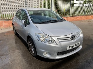 Location: Hayes - 2012 TOYOTA AURIS TR VALVEMATIC 5 Door Hatchback REG: NV61NWM, Keys: No, MOT Expiry date: 11/04/2026, 1598 Petrol, 6 Speed Manual Petrol, Former Keepers: 4