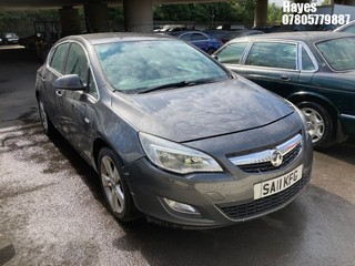 Location: Hayes - 2011 VAUXHALL ASTRA SRI 5 Door Hatchback REG: SA11KFG, Keys: No, MOT Expiry date: 09/07/2025, 1598 Petrol, 5 Speed Manual Petrol, Former Keepers: 11