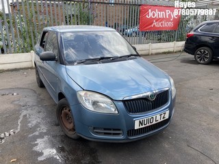 Location: Hayes - 2010 SKODA FABIA 1 HTP 60 5 Door Hatchback REG: NU10LTZ, Keys: No, MOT Expiry date: 08/01/2025, 1198 Petrol, 5 Speed Manual Petrol, Former Keepers: 4