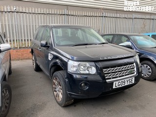 Location: Hayes - 2009 LAND ROVER FREELANDER HSE TD4 Estate REG: LG09YSE, Keys: No, MOT Expiry date: 14/05/2025, 2179 Diesel, 6 Speed Manual Diesel, Former Keepers: 6