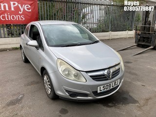 Location: Hayes - 2009 VAUXHALL CORSA LIFE A/C 3 Door Hatchback REG: LS09LRJ, Keys: No, MOT Expiry date: 19/11/2025, 1229 Petrol, 5 Speed Manual Petrol, Former Keepers: 3