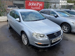 Location: Hayes - 2008 VOLKSWAGEN PASSAT HIGHLINE TDI S-A 4 Door Saloon REG: KM08LFF, Keys: No, MOT Expiry date: 21/02/2025, 1968 Diesel, 6 Speed Semi Auto Diesel, Former Keepers: 4