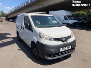 Location: Hayes - 2013 NISSAN NV200 SE DCI Car Derived Van REG: BL13MVF, Keys: No, MOT Expiry date: 16/05/2025, 1461 Diesel, 5 Speed Manual Diesel, Former Keepers: 5