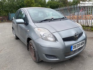 Location: Manchester - 2009 TOYOTA YARIS TR VVT-I 3 Door Hatchback REG: DE09WBN, 1329 Petrol, 6 Speed Manual Petrol, Former Keepers: 3, Keys: No, MOT Expiry date: 15/06/2024