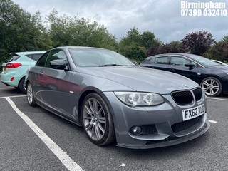 Location: Birmingham - 2012 BMW 320D M SPORT AUTO 181 CONVERTIBLE REG: FX62XLO, 1995CC DIESEL, 6 SPEED AUTO DIESEL, Former Keepers: 4, Keys: Yes, MOT Expiry date: 03/03/2026