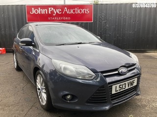 Location: Stapleford - 2013 FORD FOCUS ZETEC TURBO 5 Door Hatchback REG: LS13VNF, Keys: Yes, MOT Expiry date: 10/08/2025, 998 Petrol, 5 Speed Manual Petrol, Former Keepers: 10