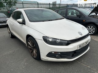 Location: Belvedere - 2013 VOLKSWAGEN SCIROCCO BLUEMOTN TECH TD Coupe REG: NU13ZNP, Keys: No, MOT Expiry date: 09/09/2025, 1968 Diesel, 6 Speed Semi Auto Diesel, Former Keepers: 5