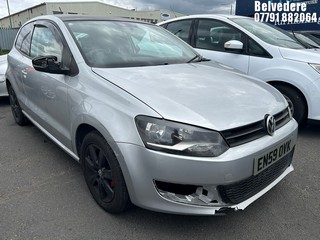 Location: Belvedere - 2010 VOLKSWAGEN POLO MODA 60 3 Door Hatchback REG: EN59OVK, Keys: No, MOT Expiry date: 28/01/2026, 1198 Petrol, 5 Speed Manual Petrol, Former Keepers: 7