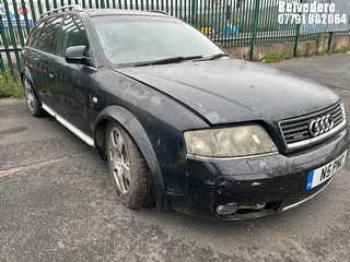 Location: Belvedere - 2005 AUDI A6 ALLROAD TDI QUATTRO AU Estate REG: N5PNC, Keys: No, MOT Expiry date: 24/04/2017, 2496 Diesel, 5 Speed Auto Diesel, Former Keepers: 3