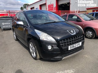 Location: Edinburgh - 2012 PEUGEOT 3008 SPORTIUM 5 Door Hatchback REG: SD62UYL, Keys: No, MOT Expiry date: 16/07/2025, 1598 Petrol, 5 Speed Manual Petrol, Former Keepers: 5