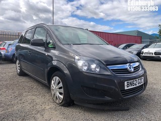 Location: Edinburgh - 2012 VAUXHALL ZAFIRA EXCLUSIV CDTI MPV REG: BN62GZC, Keys: No, MOT Expiry date: 06/11/2024, 1686 Diesel, 6 Speed Manual Diesel, Former Keepers: 2