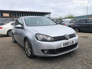 Location: Edinburgh - 2010 VOLKSWAGEN GOLF GT TDI 140 5 Door Hatchback REG: KN10UJB, Keys: No, MOT Expiry date: 27/11/2025, 1968 Diesel, 6 Speed Manual Diesel, Former Keepers: 10